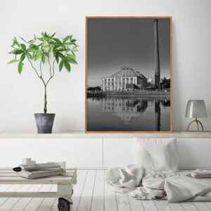Quadro - Alexandry Mazoni - Gasômetro no Pôr 2 PB