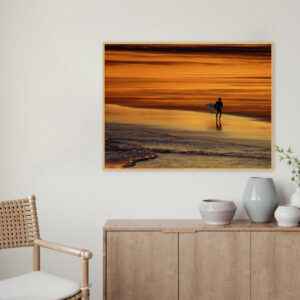 Quadro - Alexandry Mazoni - Surfista no Pôr