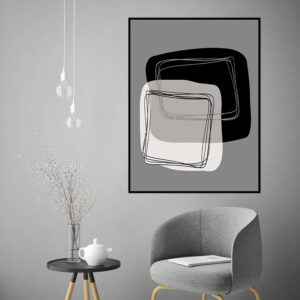 Quadro - Daniela Schmitt - Gray And Black 01