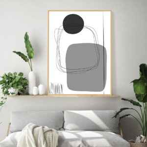 Quadro - Daniela Schmitt - Gray And Black 02