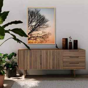 Quadro - Leonardo krug - Galhos no Pôr do Sol
