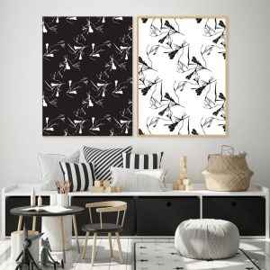 Rayssa Neckel - Floral Geométrico Preto e Branco