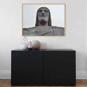 Quadro - Guilherme Pessanha - Cristo Preto E Branco