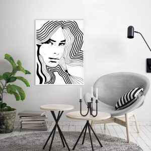 Quadro - Ionara Passos - Mulher Linhas