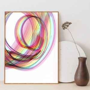 Quadro - Julia Andrades e Lucas Bauer - Color Rush 11 White Pink