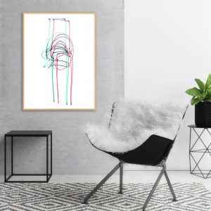 Quadro - Julia Andrades e Lucas Bauer - Color Rush 16 White Pink