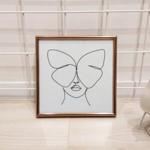Quadro - Di Quadri - Rosto Mulher Borboleta