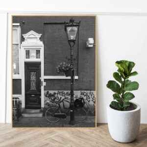 Quadro - Michel Fraitag - Bicicleta em Amsterdã