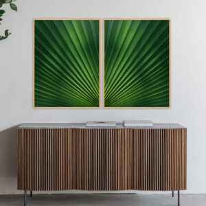 Dupla de Quadros - Green Leaf 1 E 2