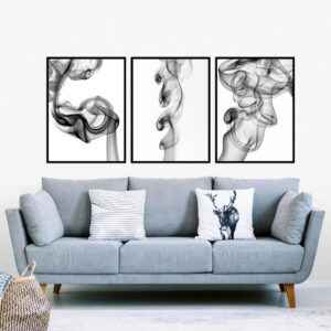 Trio de Quadros - The Smoke Dance 1, 2 e 3