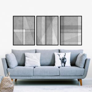 Trio de Quadros - Geo Capa 01, 02 e 03