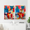 Dupla de Quadros - Abstract Art 34A E 36A