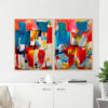 Dupla de Quadros - Abstract Art 34A E 36A - Imagem 2
