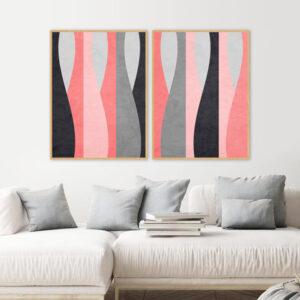 Dupla de Quadros - Abstrato Geométrico 266A e 267A