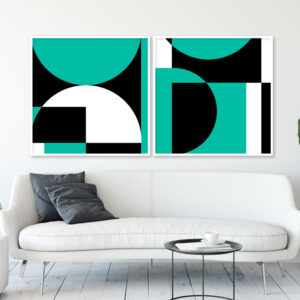 Dupla de Quadros - Abstrato Geométrico 84A e B