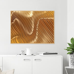 Quadro - Uillian Rius - Abstrato Geométrico Gold 03A