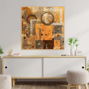 Quadro - Uillian Rius - Abstrato Geométrico Gold 12A2