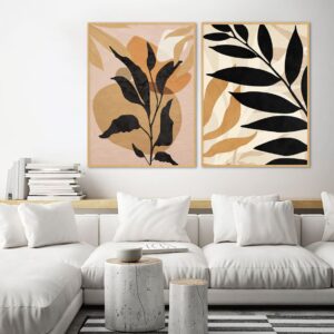 Dupla de Quadros - Abstrato Orgânico 187B e Botânico 62A