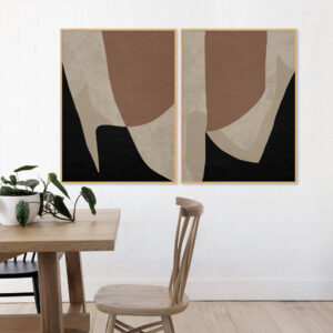 Dupla de Quadros - Abstrato Orgânico 215A2 e B2