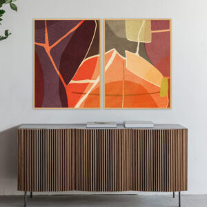 Dupla de Quadros - Abstrato Orgânico 44B1 e B2
