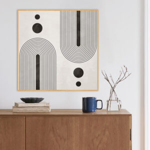 Quadro - Uillian Rius - Geométrico Linhas Minimalista 138A Q