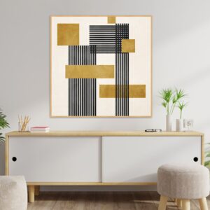 Quadro - Uillian Rius - Geométrico Linhas Minimalista 140A Q