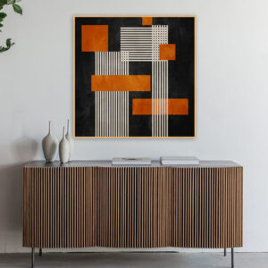 Quadro - Uillian Rius - Geométrico Linhas Minimalista 140A2 Q
