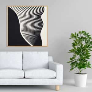 Quadro - Uillian Rius - Geométrico Linhas Minimalista 141A Q