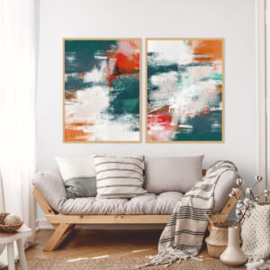 Dupla de Quadros - Dance of Colors No 01 e 02