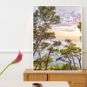 Quadro - Giba Souza - Croácia Árvore Pôr do Sol