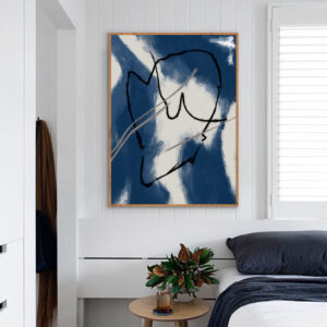 Quadro - Michel Fraitag - Abstrato Manchas Azuis 1