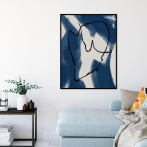 Quadro - Michel Fraitag - Abstrato Manchas Azuis 4