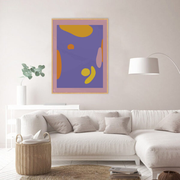 Quadro - Michel Fraitag - Abstrato Orgânico Colorido - Image 2