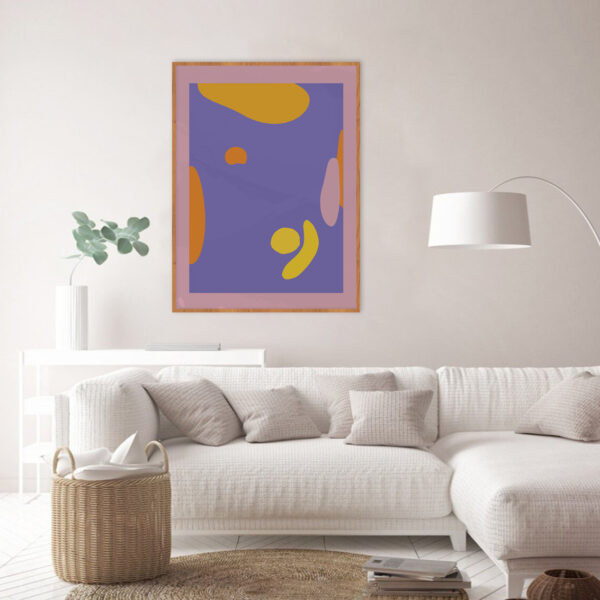 Quadro - Michel Fraitag - Abstrato Orgânico Colorido - Image 3