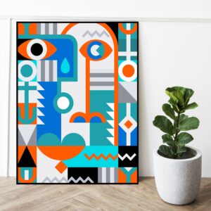 Quadro - Uillian Rius - Abstract Face 08A
