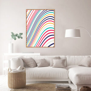 Quadro - Uillian Rius - Geométrico Linhas Color 10A