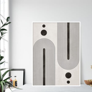 Quadro - Uillian Rius - Geométrico Linhas Minimalista 138A
