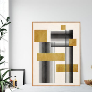 Quadro - Uillian Rius - Geométrico Linhas Minimalista 140A