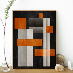 Quadro - Uillian Rius - Geométrico Linhas Minimalista 140A2