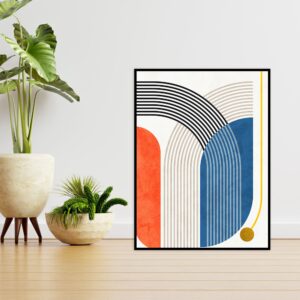 Quadro - Uillian Rius - Geométrico Linhas Minimalista 73D