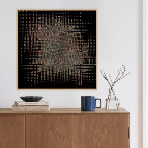 Quadro - Letícia Barros - Reflexo Em Cores Preto