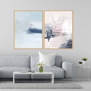 Dupla de Quadros - Paradise No 01 E Blue Day No 02