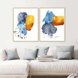 Dupla de Quadros - Poesia em Cores I e II