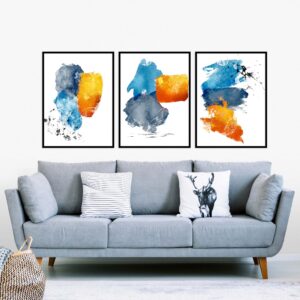 Trio de Quadros - Poesia em Cores I, II e III
