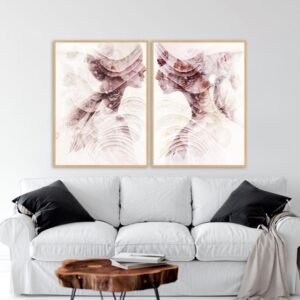 Dupla de Quadros - Colagem Mia E Colagem Gabi
