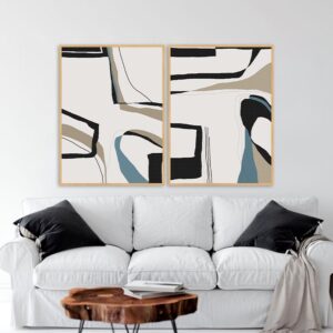 Dupla de Quadros - Minimal Draw 1 E 2