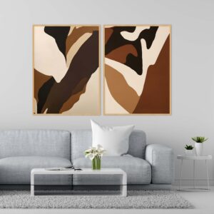 Dupla de Quadros - Abstract Art 168 A e 172 A