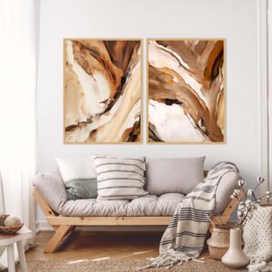 Dupla de Quadros - Abstract Art 84 A e 87 A