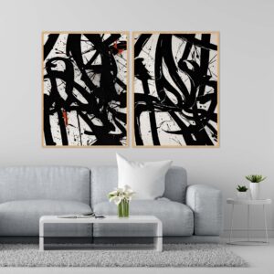 Dupla de Quadros - Abstract Art 91 A e 93 A