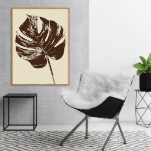 Quadro - Uillian Rius - Folhas Tropicais Marrom 01 A